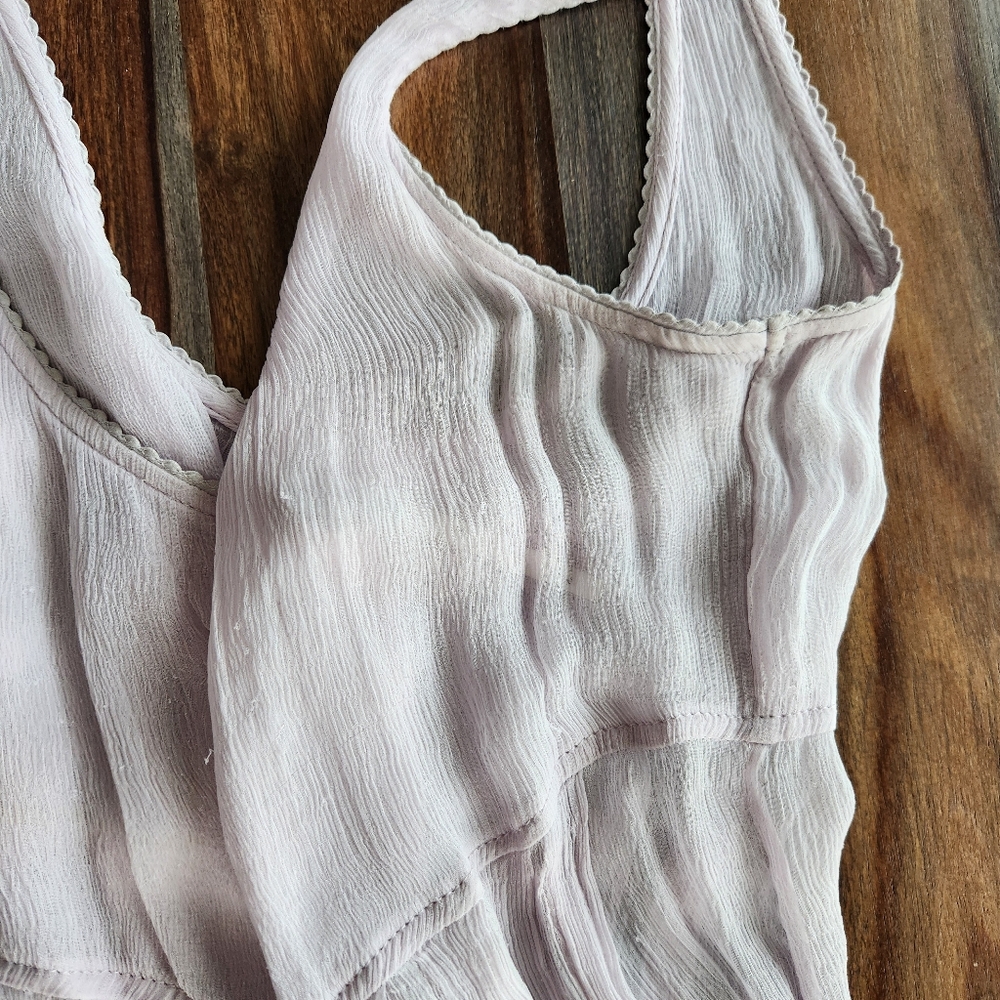 Kimchi Blue Medium Pale Lavender Sheer Dress Feminine and Loved - Picture 10 of 10